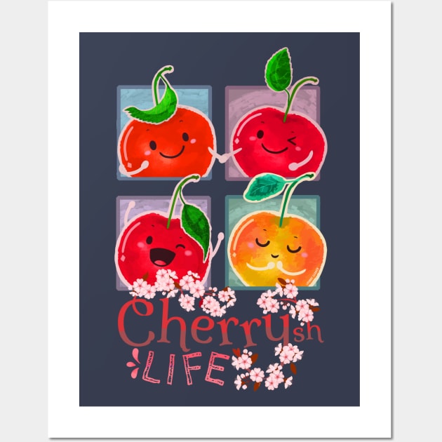 Cherrysh Life - Punny Garden Wall Art by punnygarden